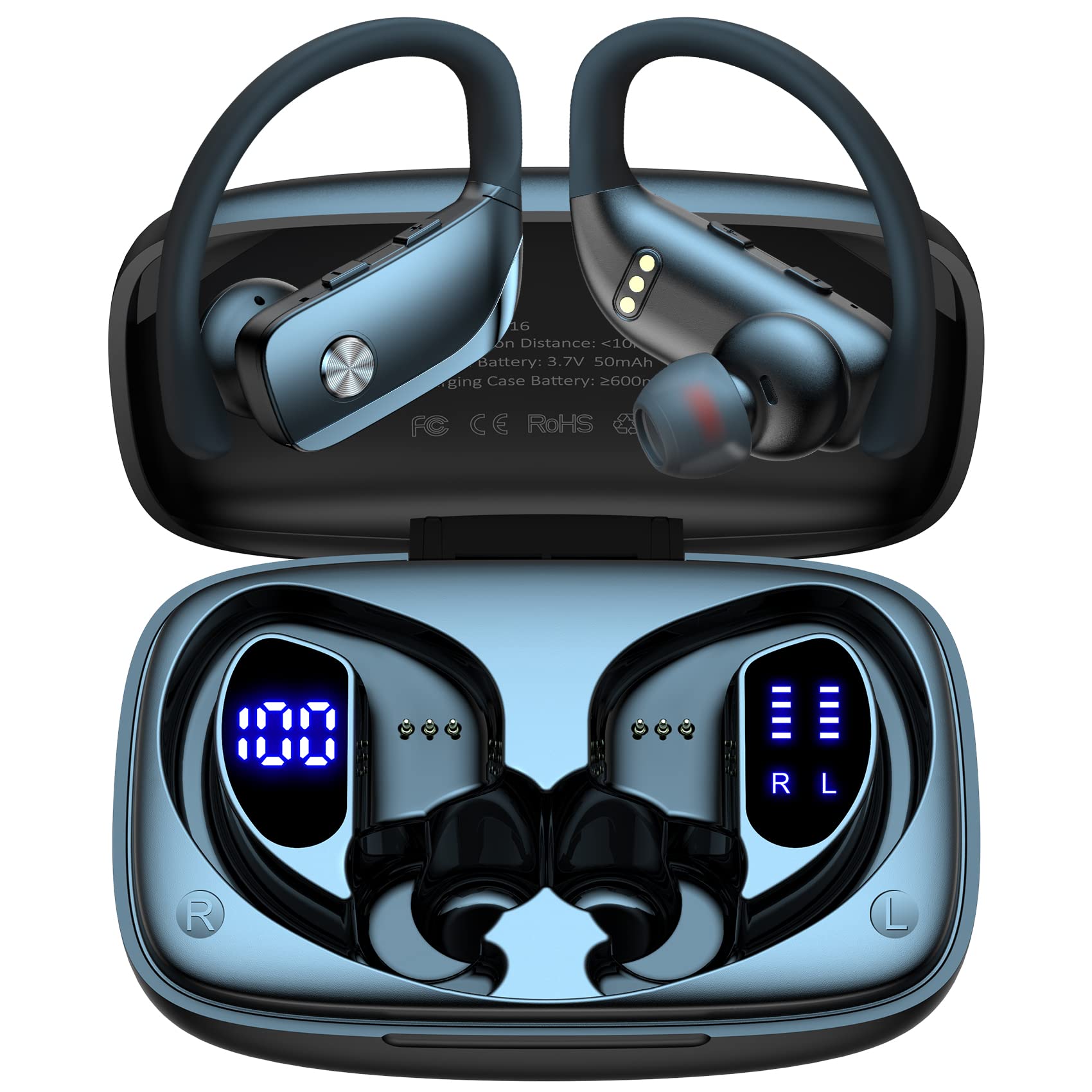 Bluetooth Headphones Wireless Earbuds with 80hrs Playtime and Charging Case