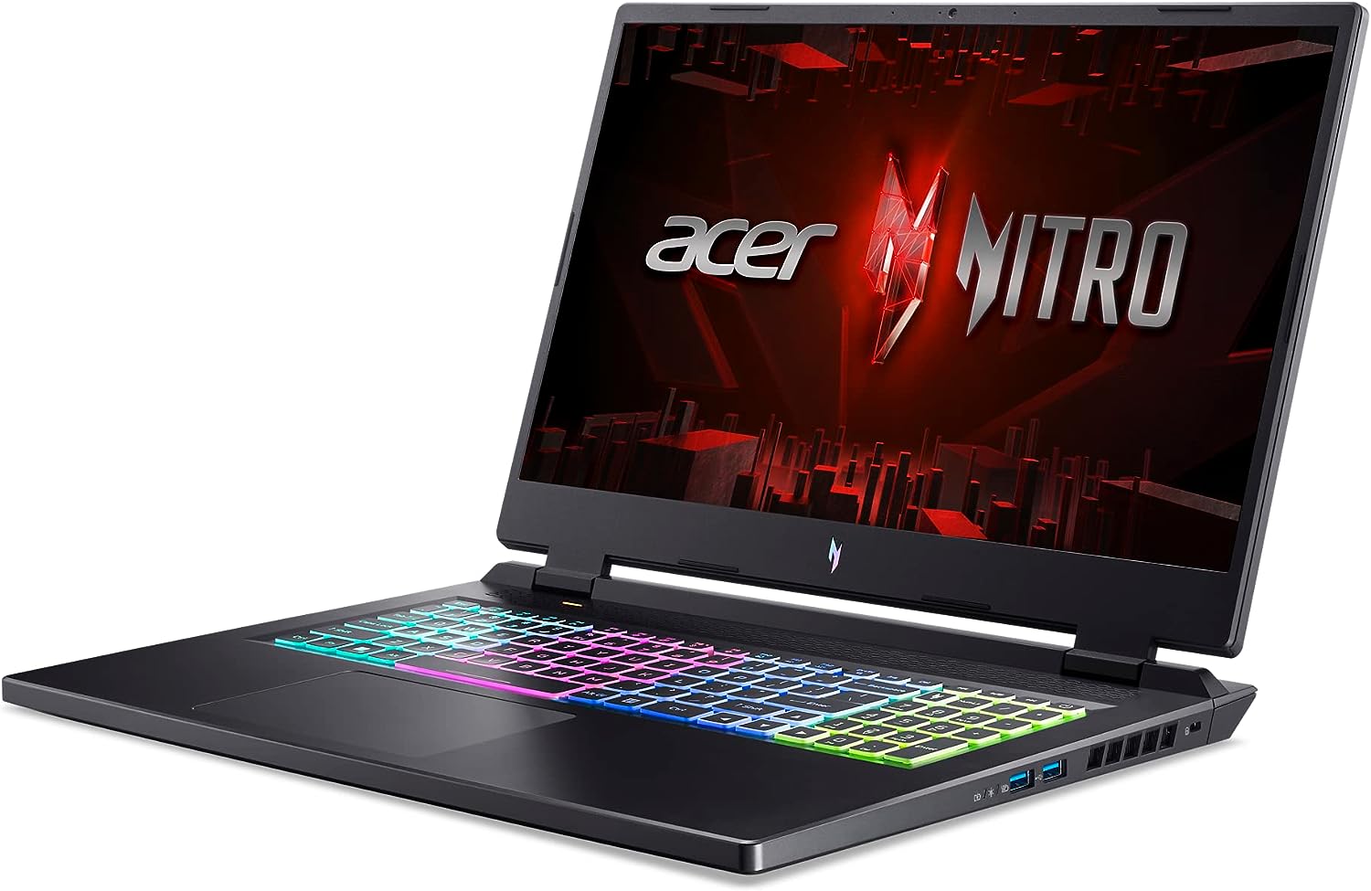 Acer Nitro 17 Gaming Laptop | AMD Ryzen 7 7735HS Octa-Core CPU | NVIDIA GeForce RTX 4050 GPU | 17.3" FHD 165Hz IPS Display | 16GB DDR5 | 1TB Gen 4 SSD